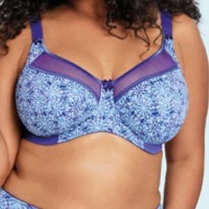 Goddess blue print bra